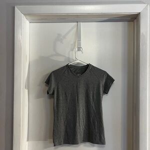 Adidas Heather Gray V-Neck T-Shirt